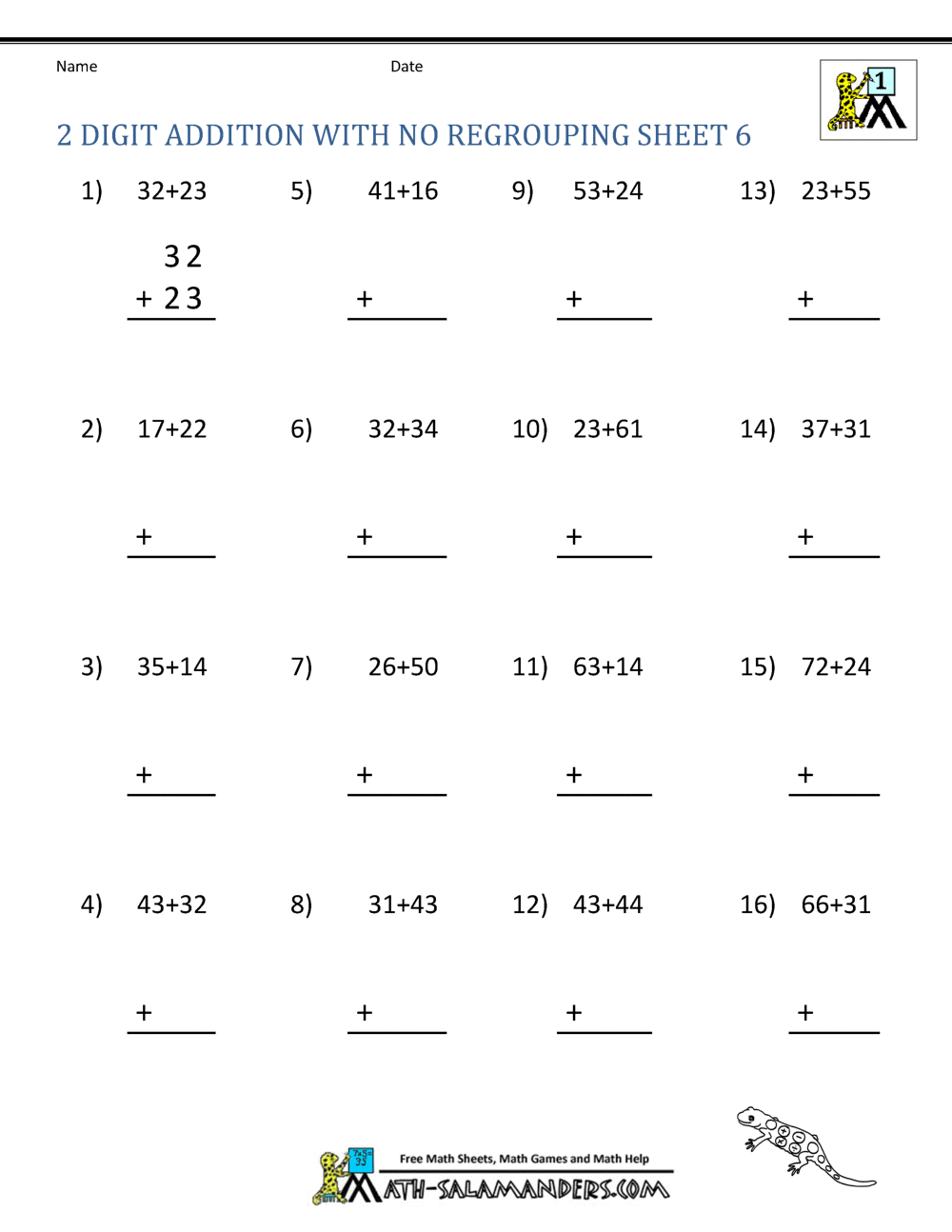 2 Digit Addition