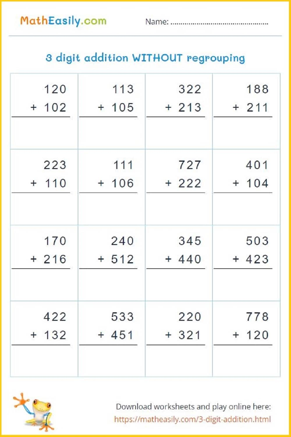 Addition Wheels Worksheet Adding Ones To 3 Digit Numbers PDF Printable Addition Worksheets
