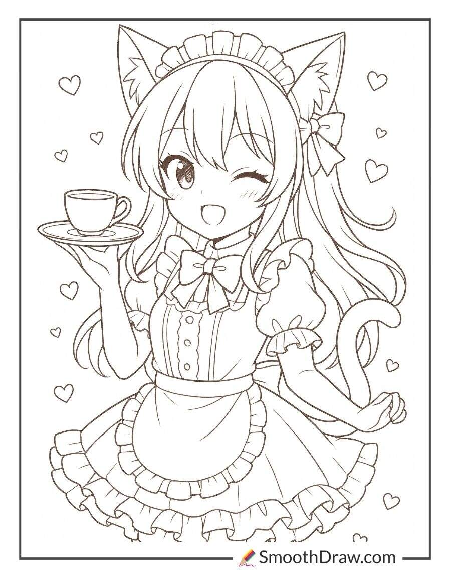 52 Anime Coloring Pages Smooth Draw