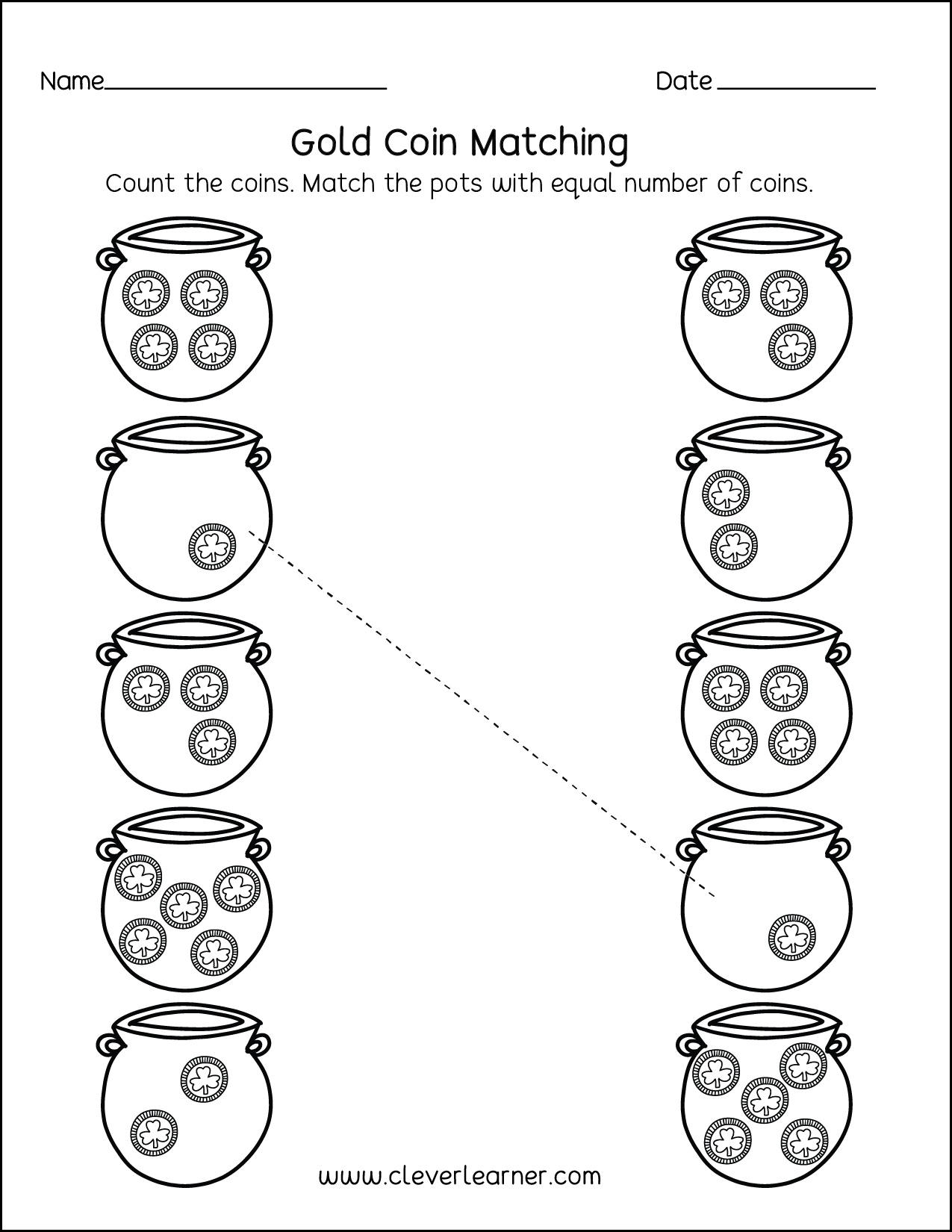 A Variety Of Activity Sheets On St Patricks Day For Preschools
