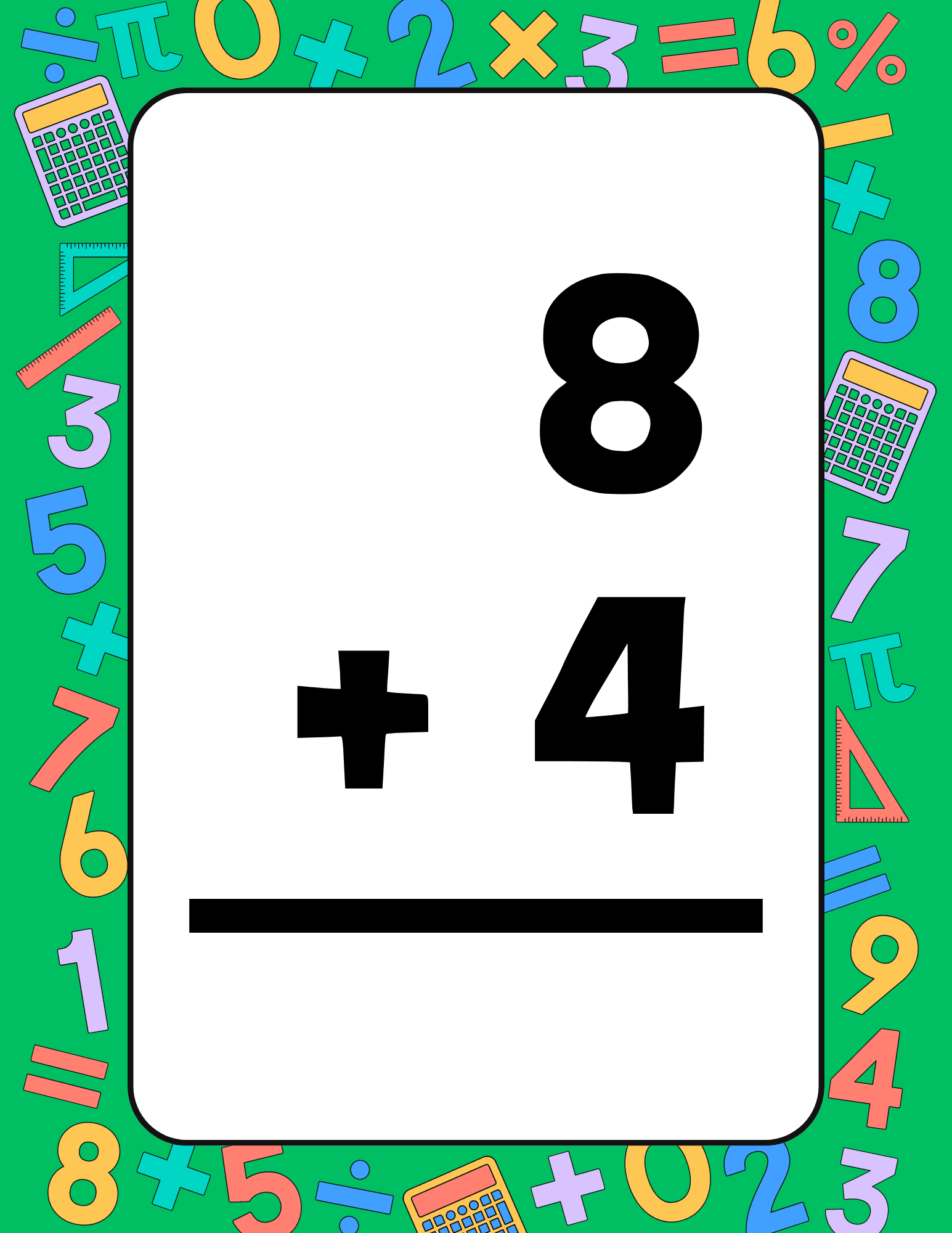 Free Math Flashcard Templates To Edit And Print Canva