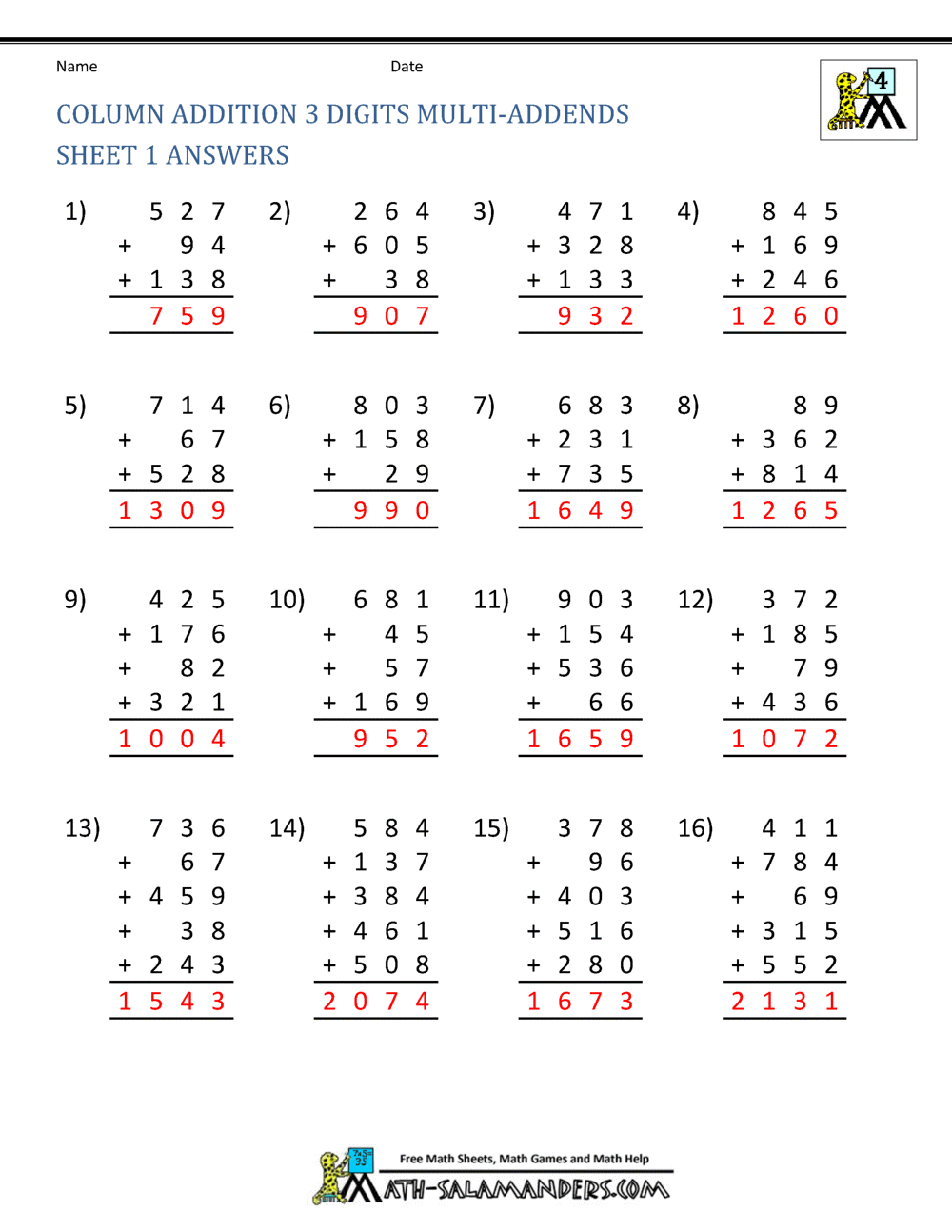 Adding Tens