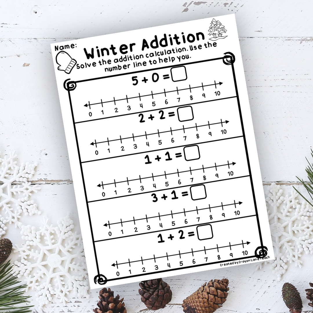 Christmas Addition Worksheet Free Printable Digital PDF