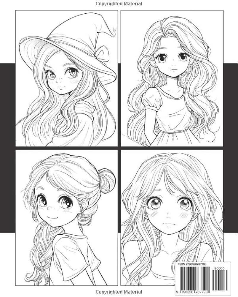 52 Anime Coloring Pages Smooth Draw