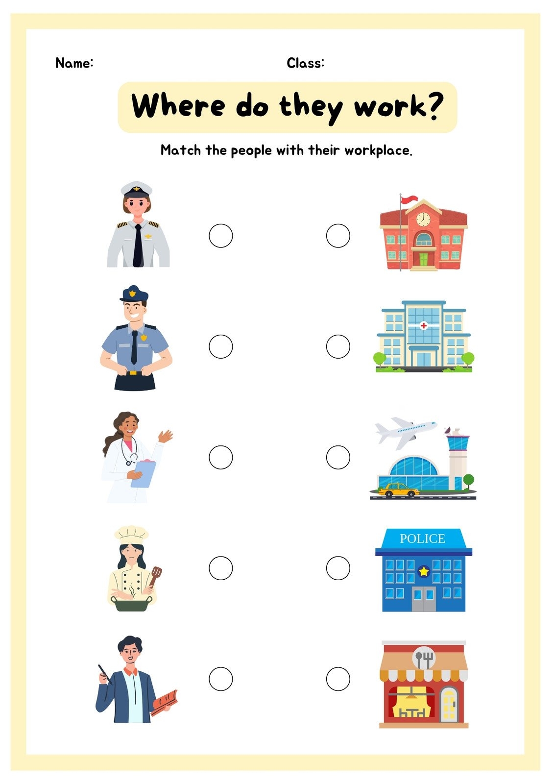 Customize 34 Kindergarten Community Helpers Worksheets Templates Online Canva