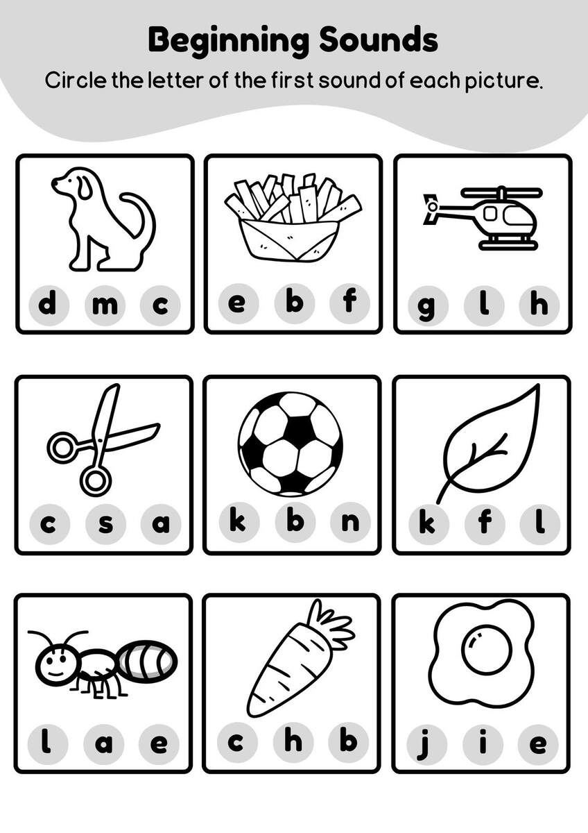Kindergarten Beginning Sound Worksheet Made By Teachers