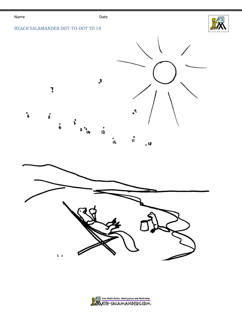 Dot To Dot Coloring Pages Up To 20