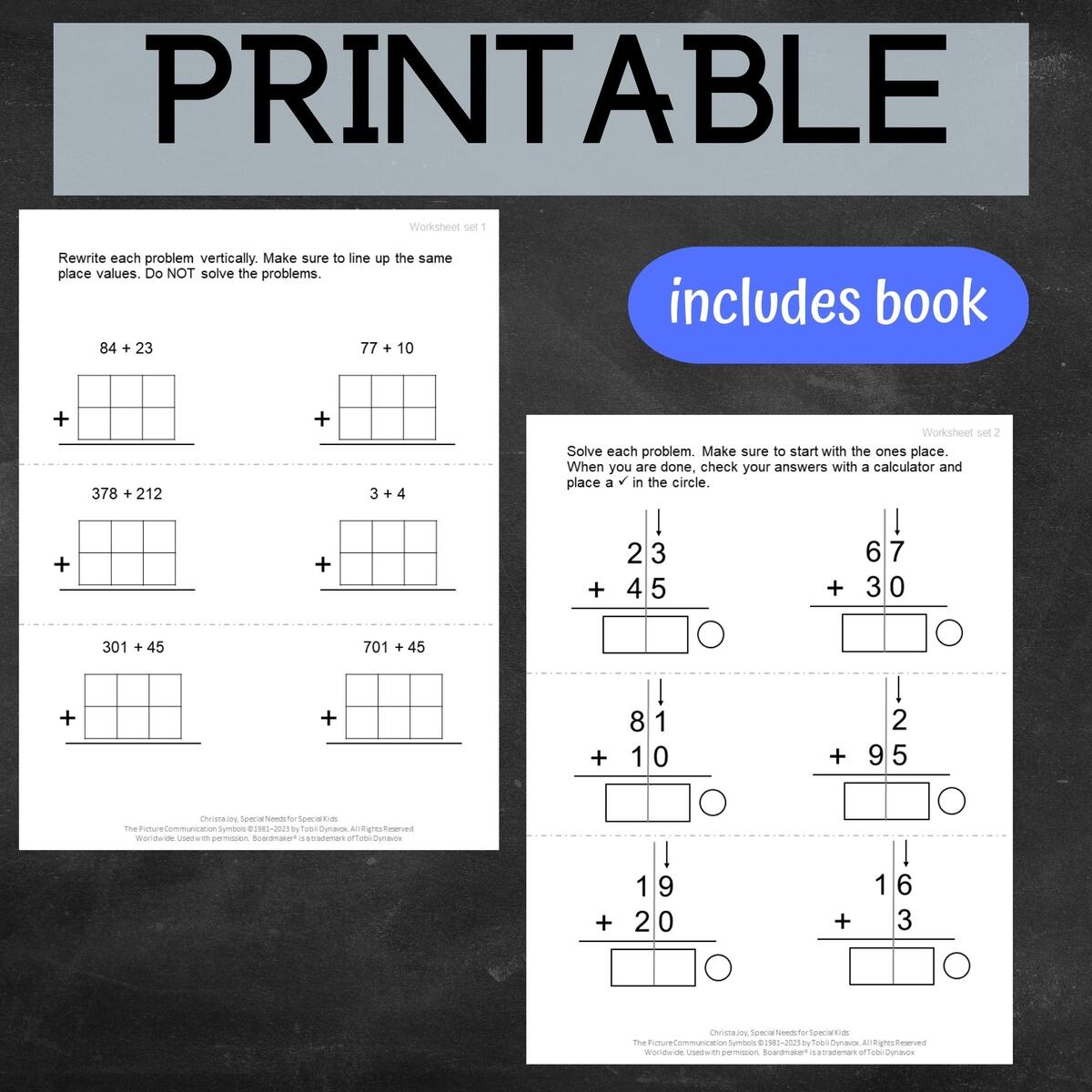 Double Digit Addition With Regrouping For Special Education PRINT And DIGITAL Special Needs For Special Kids