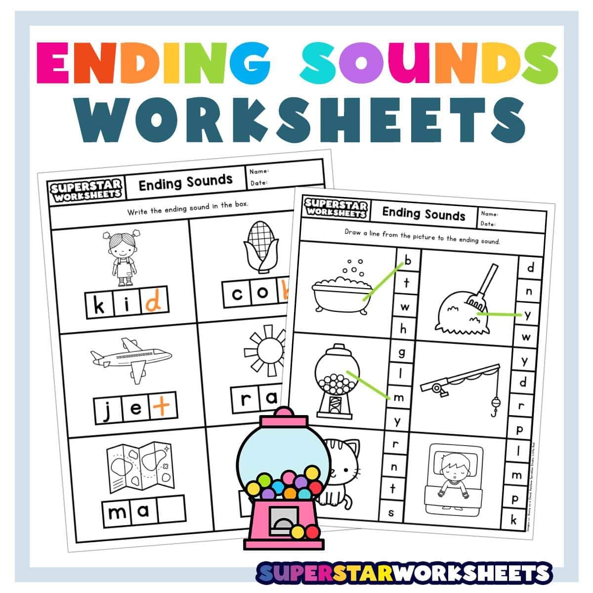 Ending Sounds Worksheets Practice And Master Final Sounds