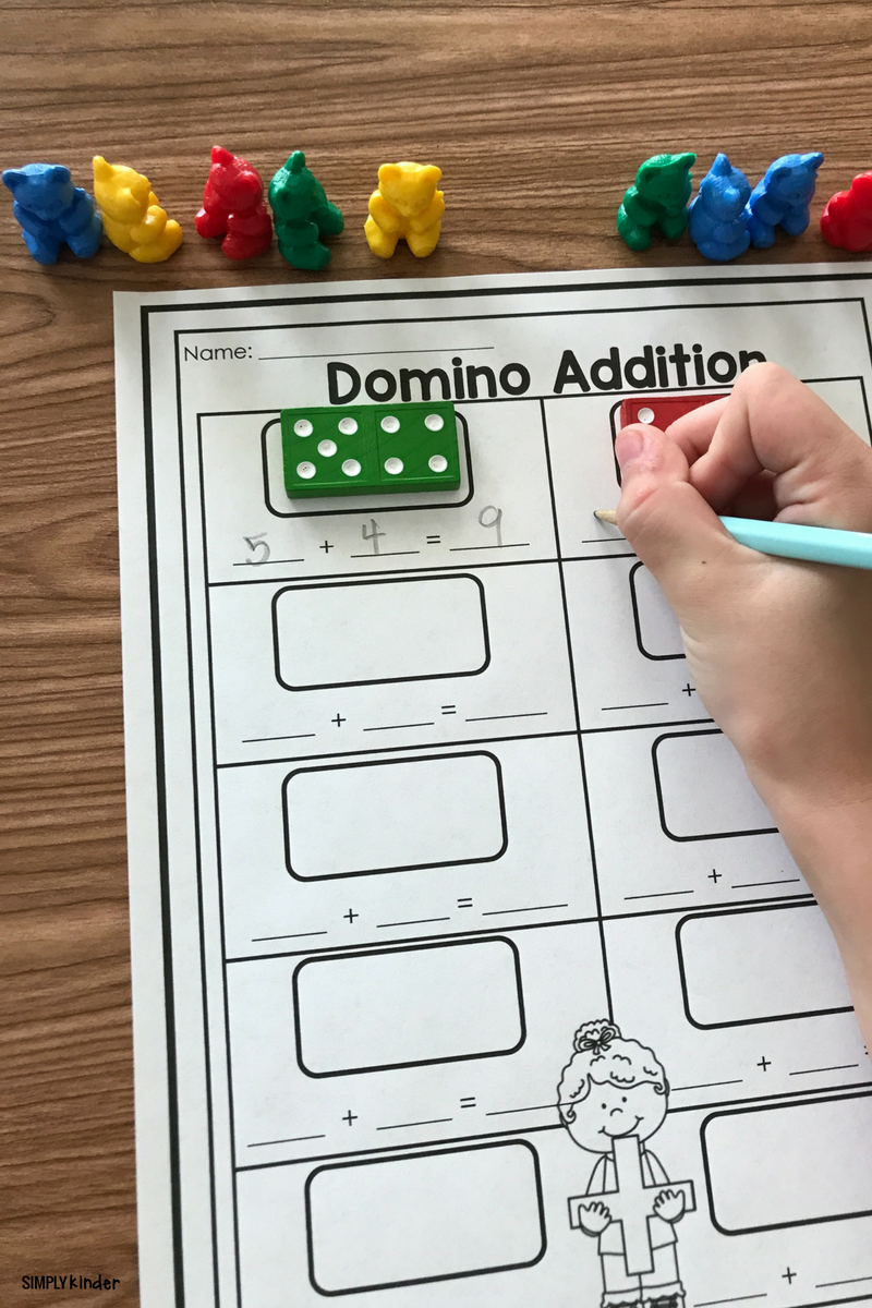 Domino Addition Worksheets Halloween Addition Within 10 Made By Teachers