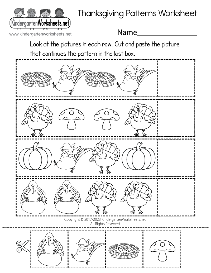 Page 4 Free Printable Thanksgiving Worksheet Templates Canva