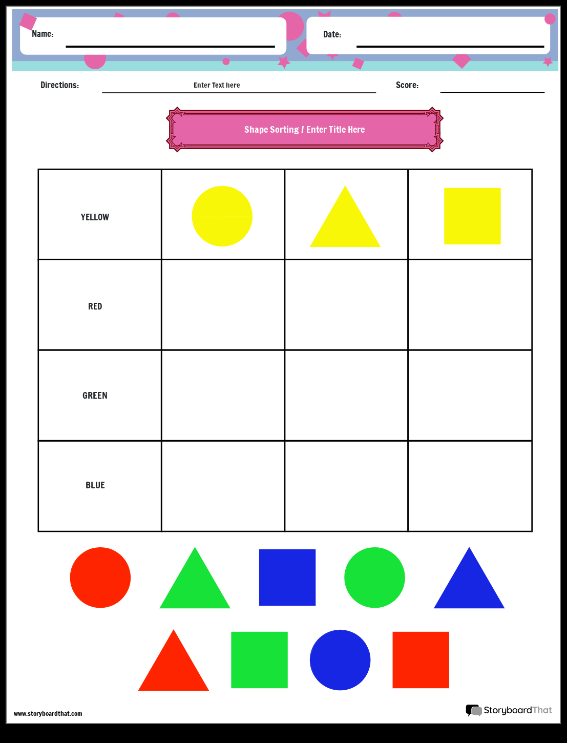 Sorting Objects Worksheets By Teach Simple