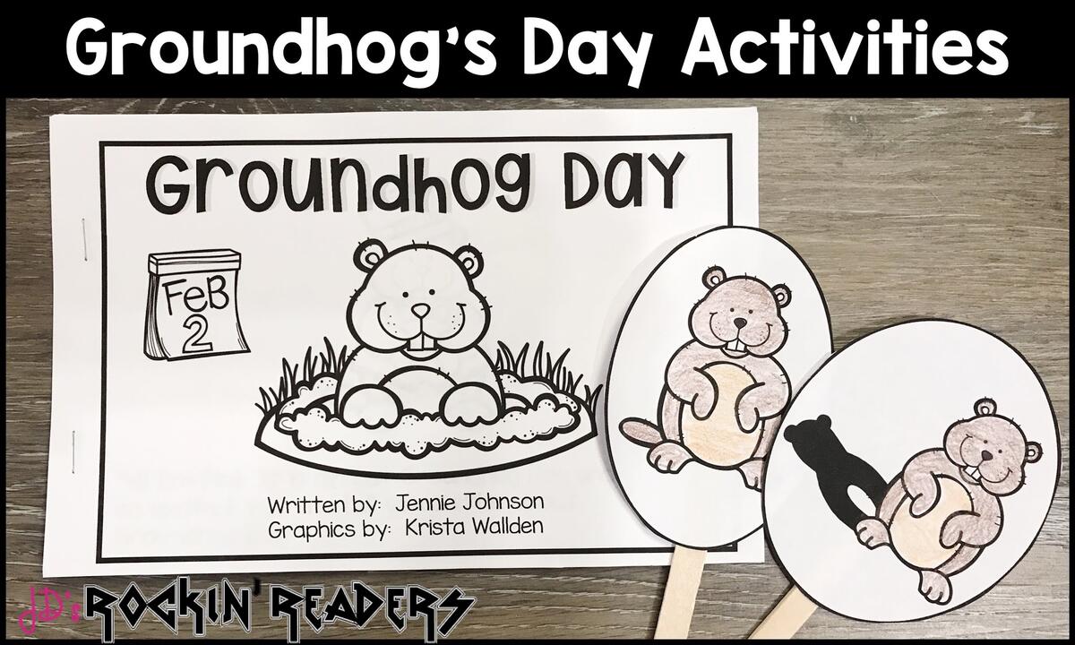 Groundhog Day Book And Activities For Kids JD S Rockin Readers