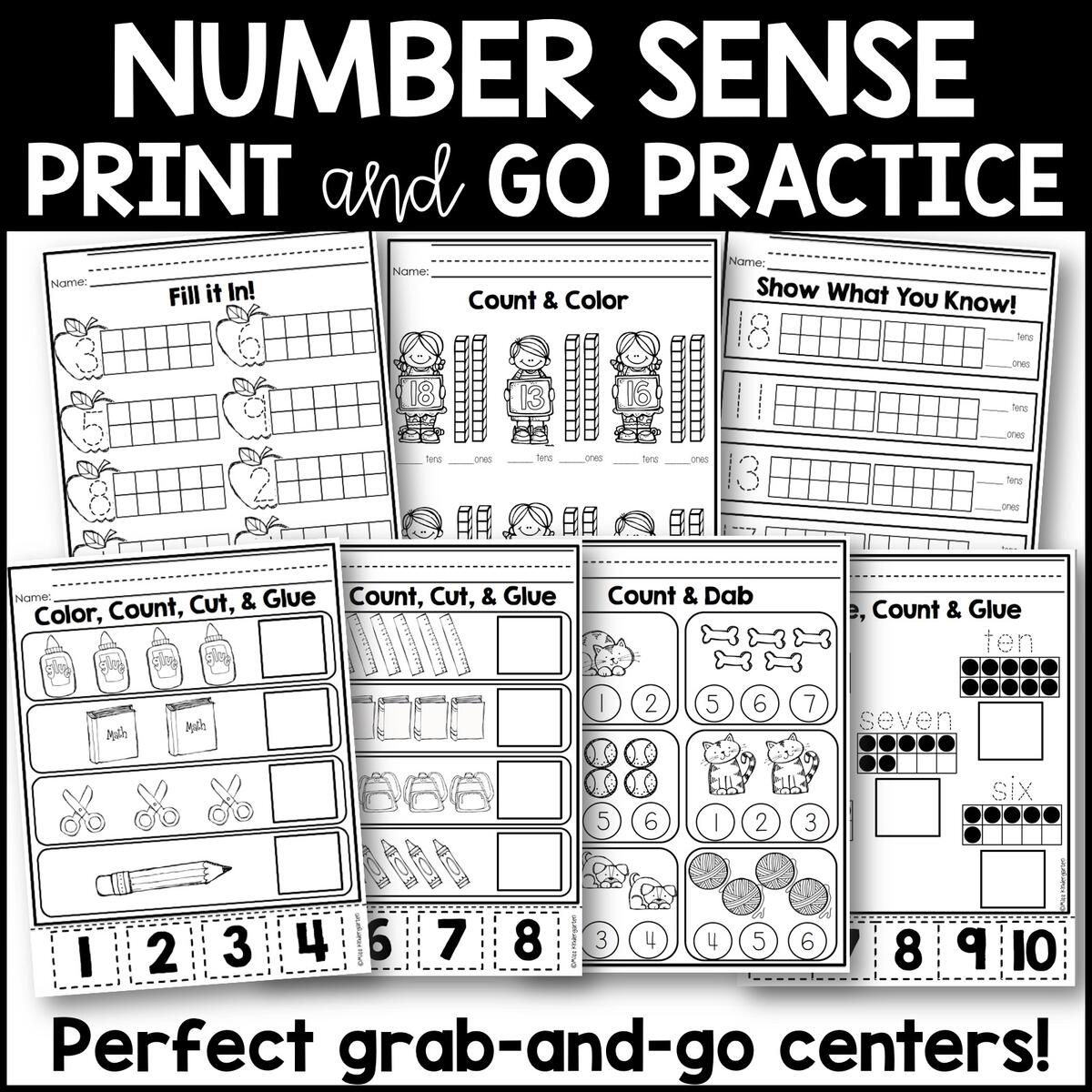 Number Sense Worksheets Superstar Worksheets