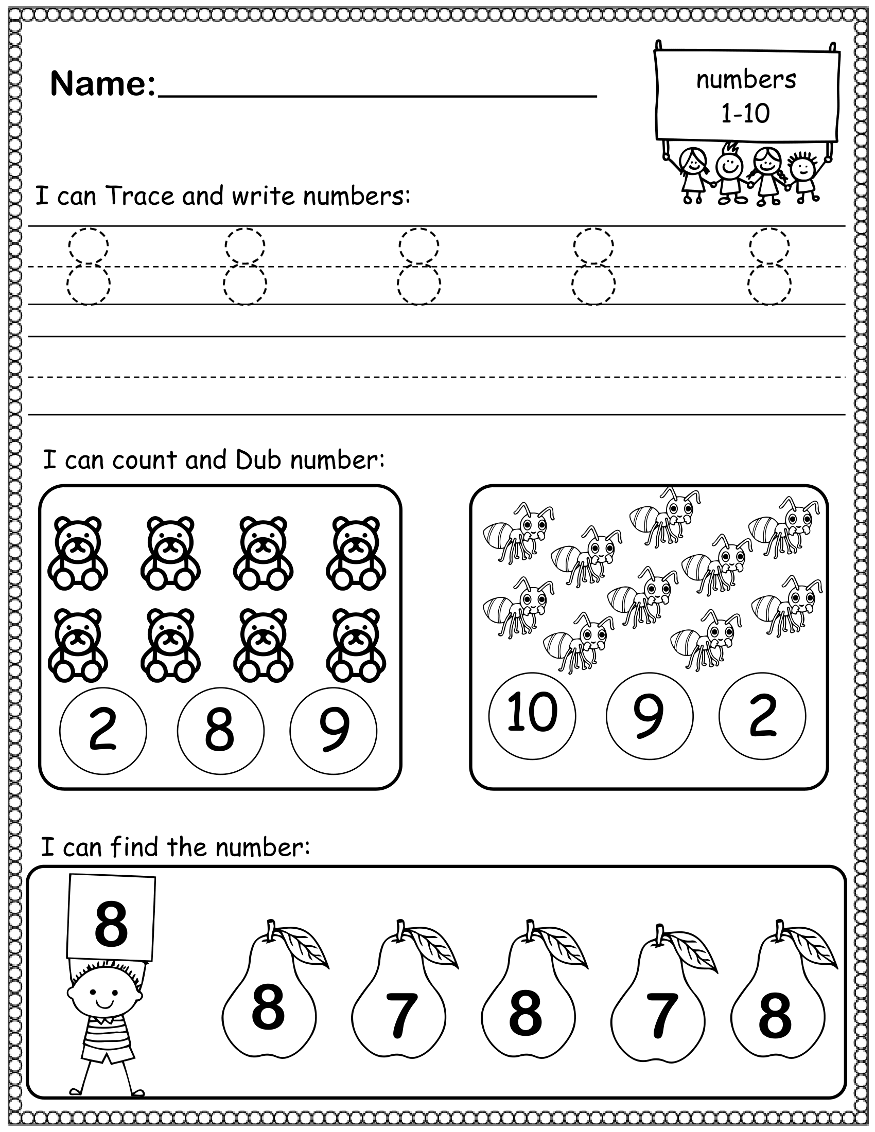 Kindergarten Number Sense Worksheets Building Math Skills For Little Ones Made By Teachers