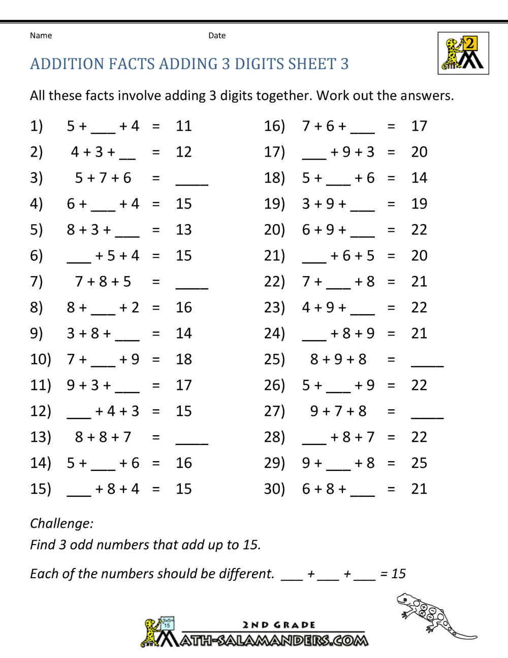 Addition And Subtraction Facts To 20 Worksheets Math Worksheets 1st 2nd Grade Teaching Ideas Made Easy