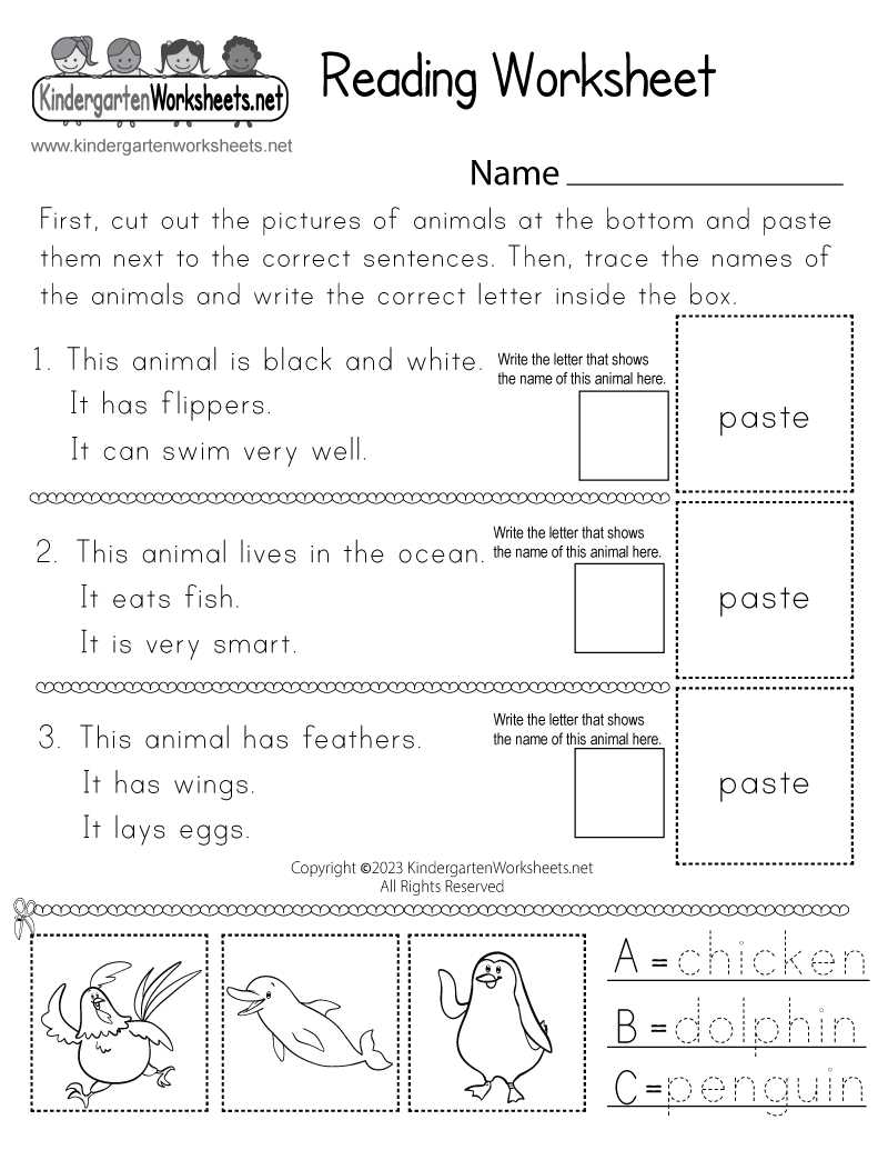 Spring Reading Worksheet Free Printable Digital PDF