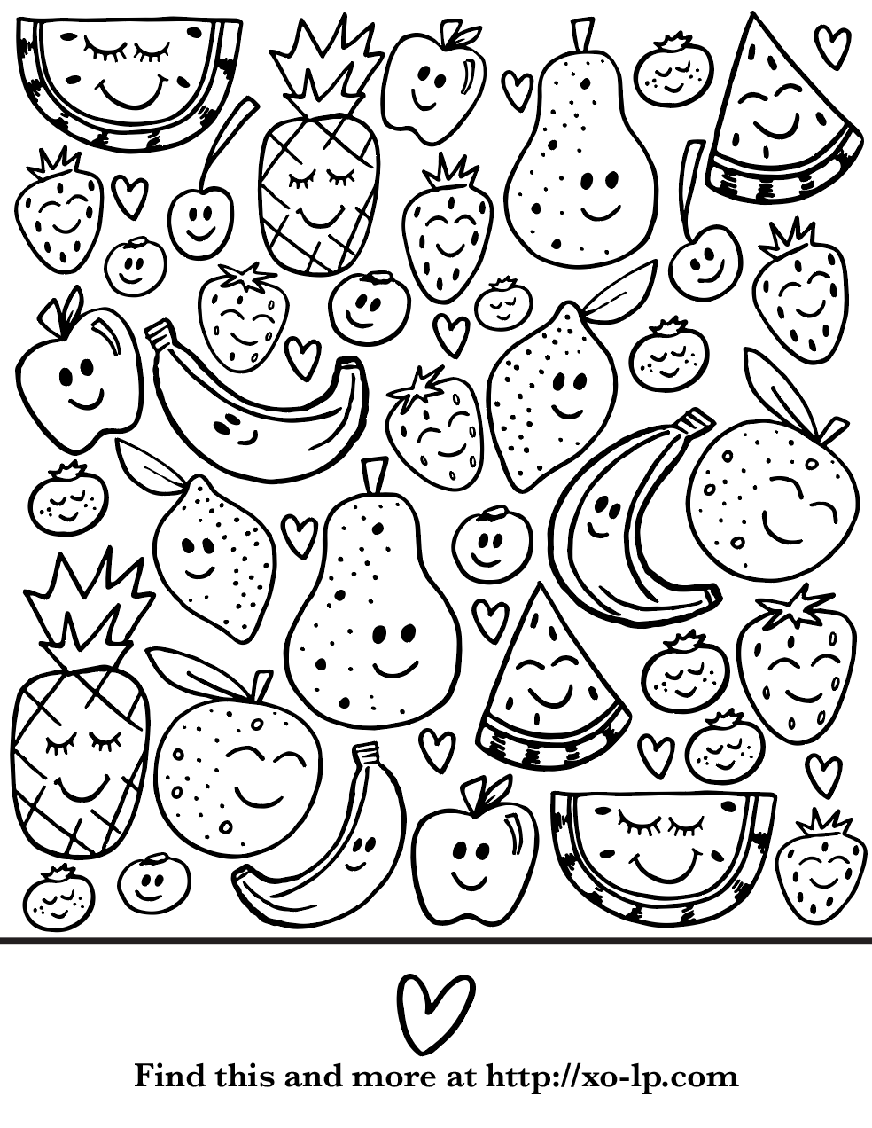 Fruits Coloring Pages For Kids Made By Teachers