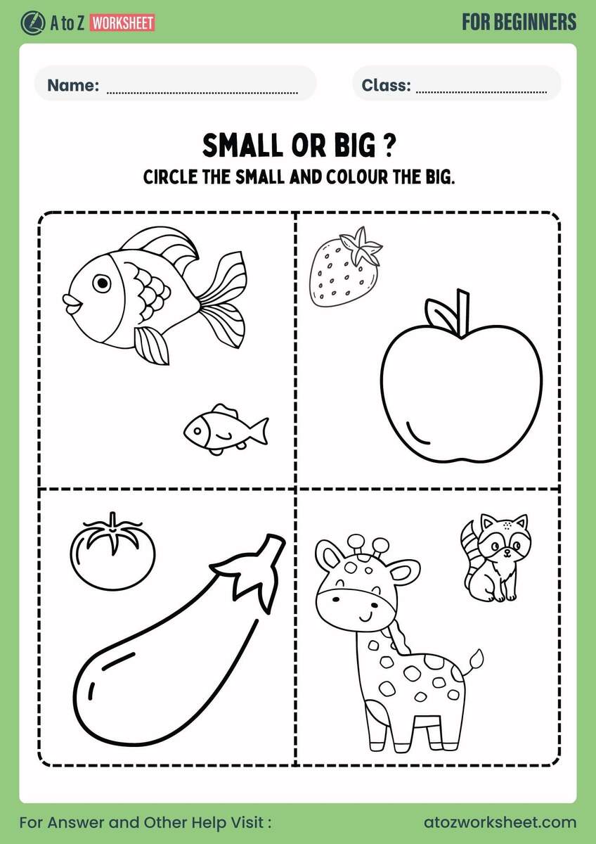 Sorting Worksheets For Kids Free PDF A To Z Worksheet