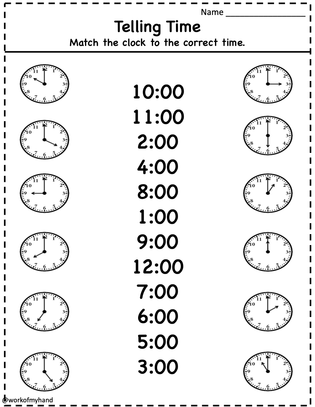 1 MD 3 Telling Time To The Hour Made By Teachers 1 MD 3 Telling Time To The Hour Made By Teachers