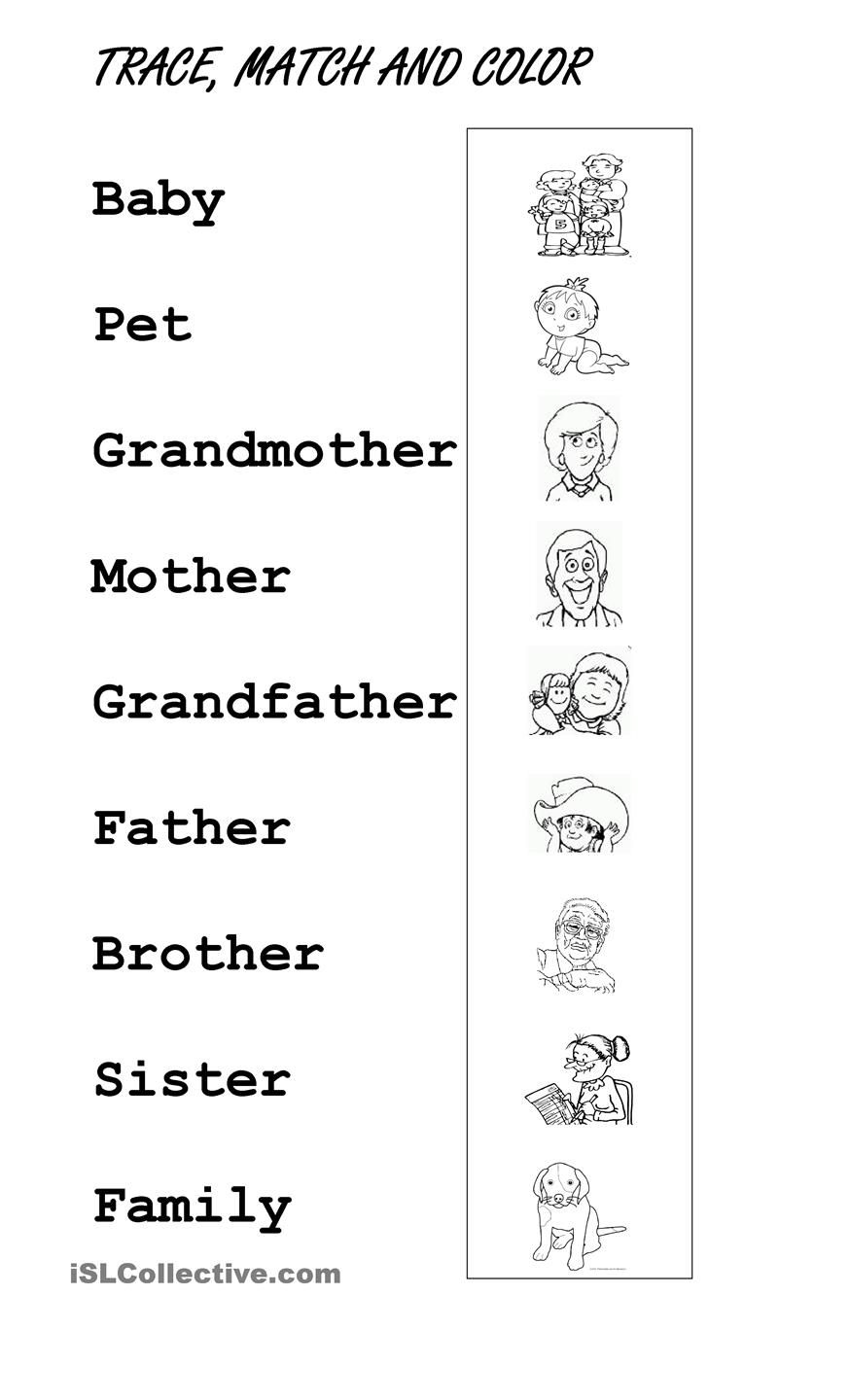 Family Members Worksheets The Teaching Aunt