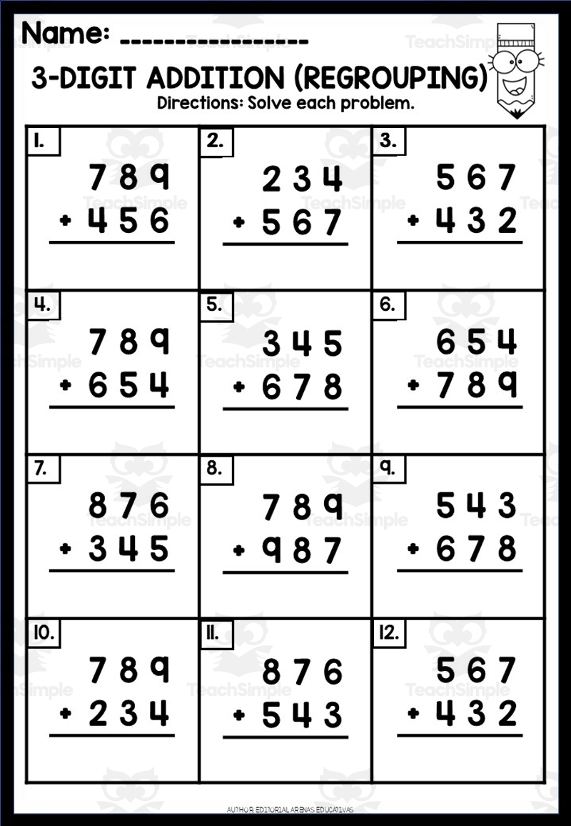 10 Printable Two Digit Addition Worksheets Double Digit Addition Worksheets 1st Grade 2nd Grade Made By Teachers