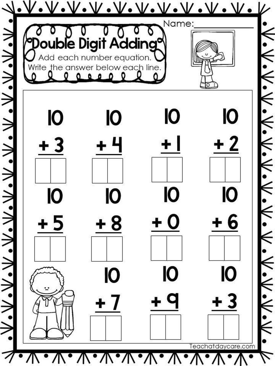Addition Facts To 20 Worksheets