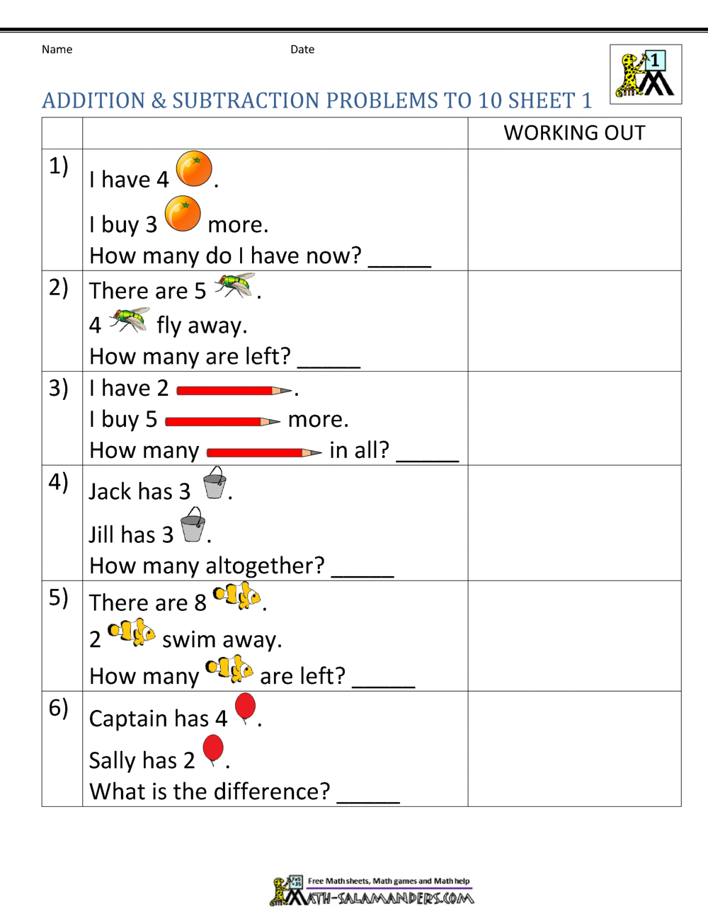 Mixed Addition And Subtraction Word Problems Worksheets For Grade 1 ArgoPrep