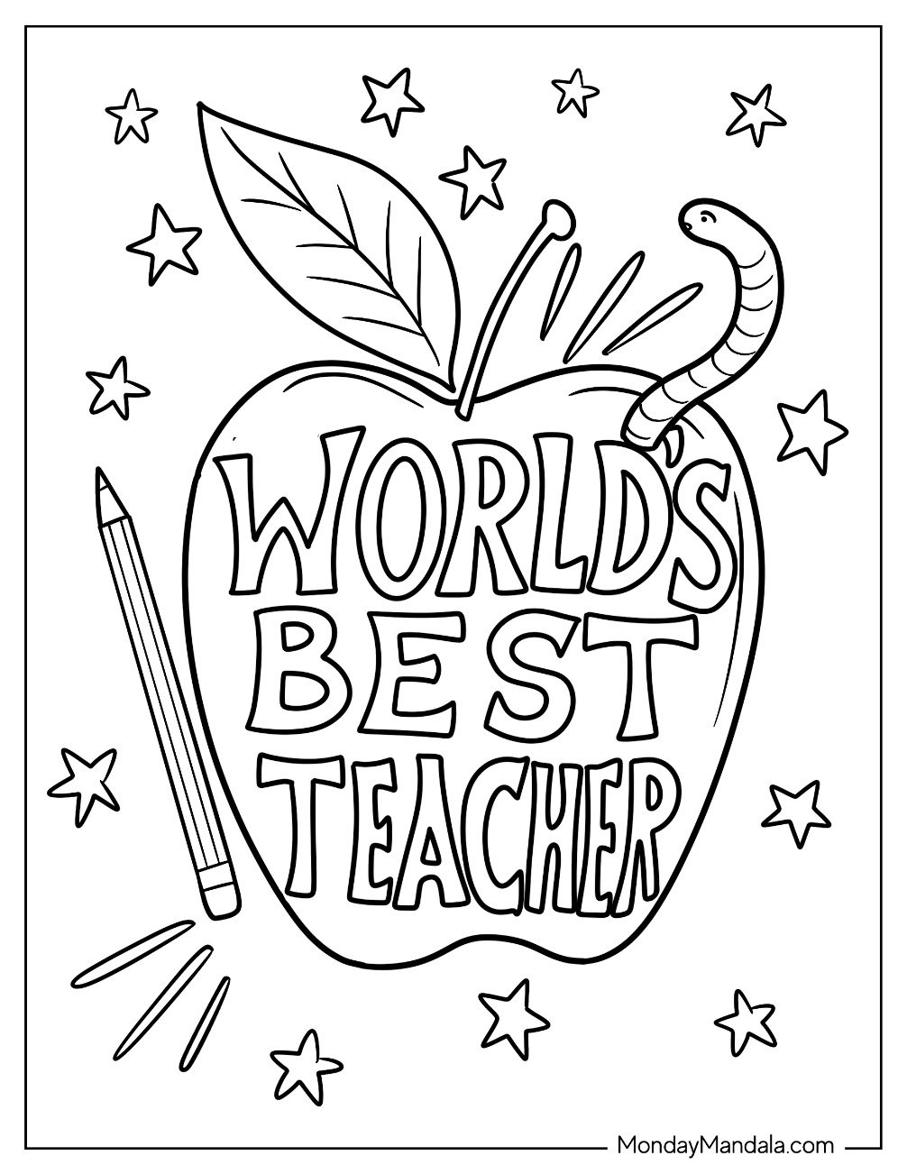20 Teacher Coloring Pages Free PDF Printables