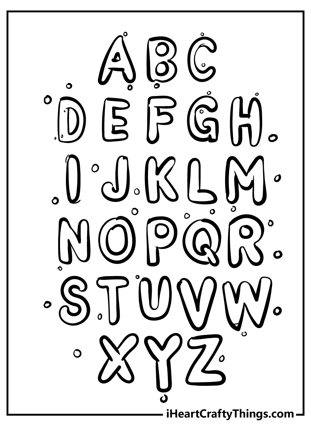 25 Alphabet Coloring Pages 100 Free Printables