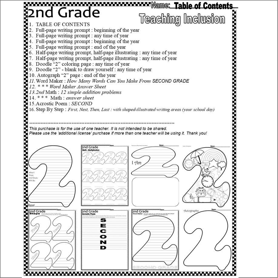 2nd Grade Days First Last End Of The Year Art Worksheets Writing Prompts School Classful
