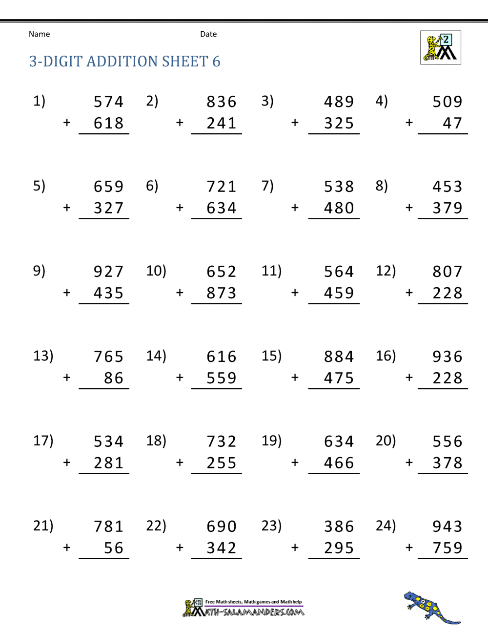 Addition Worksheets K12 Math Worksheets