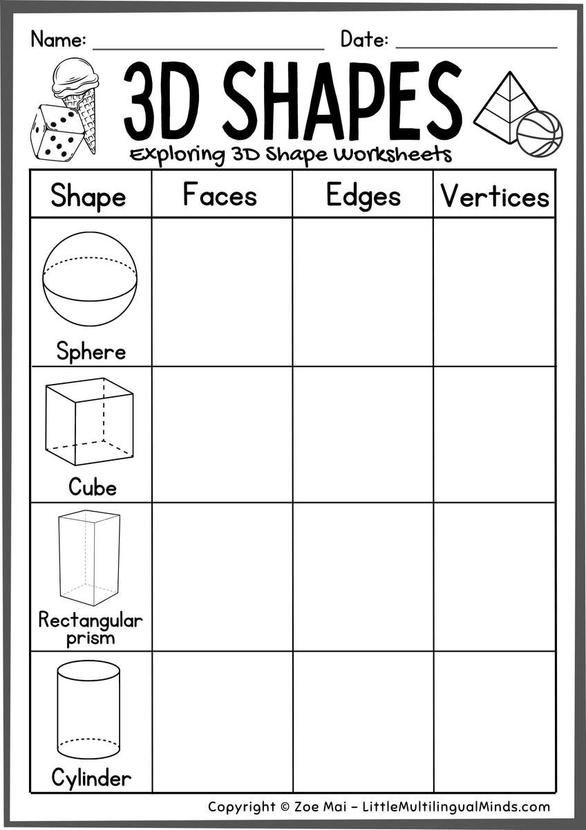 Volume And Surface Area Of Spheres K12 Math Worksheets