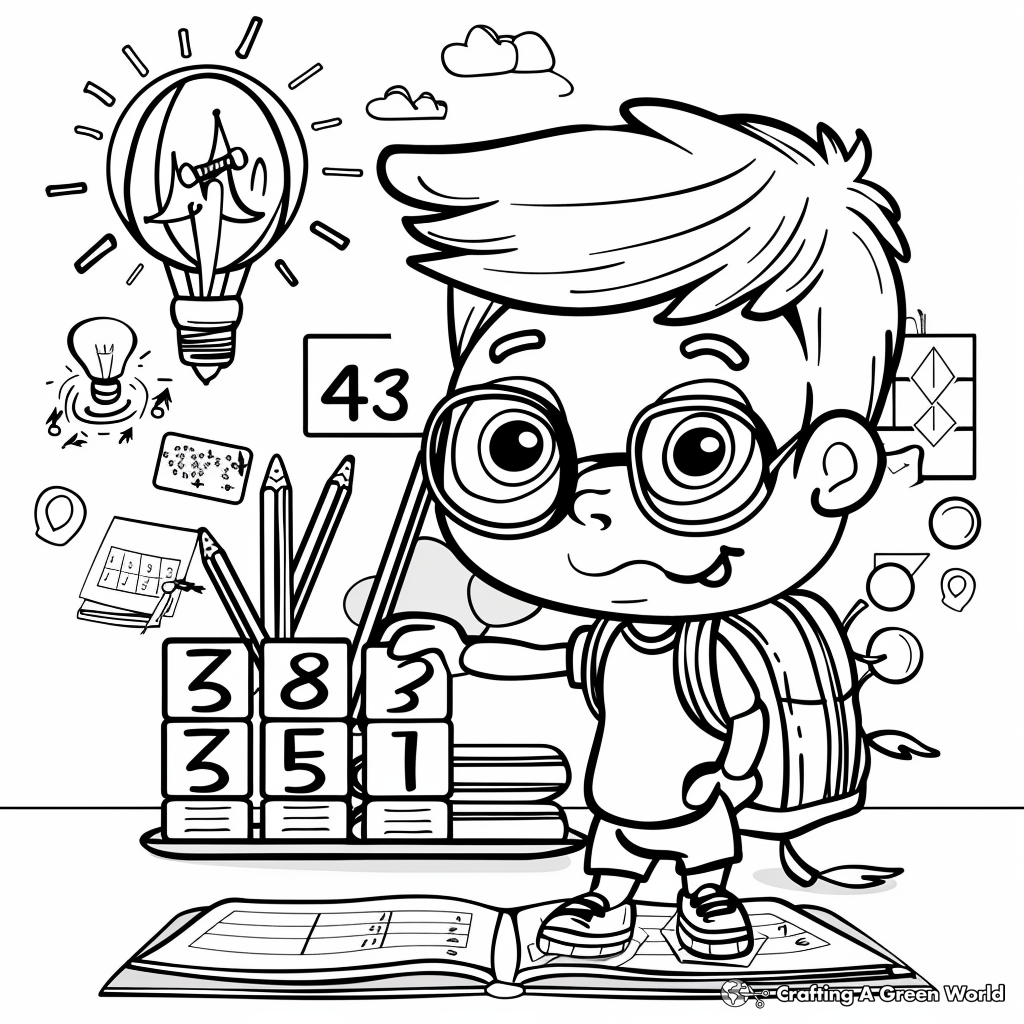 4th Grade Math Coloring Pages Free Printable
