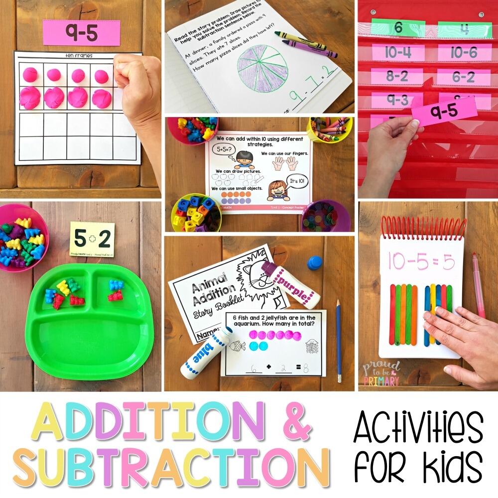 Addition And Subtraction Activities For Kids FUNdamental Methods Proud To Be Primary