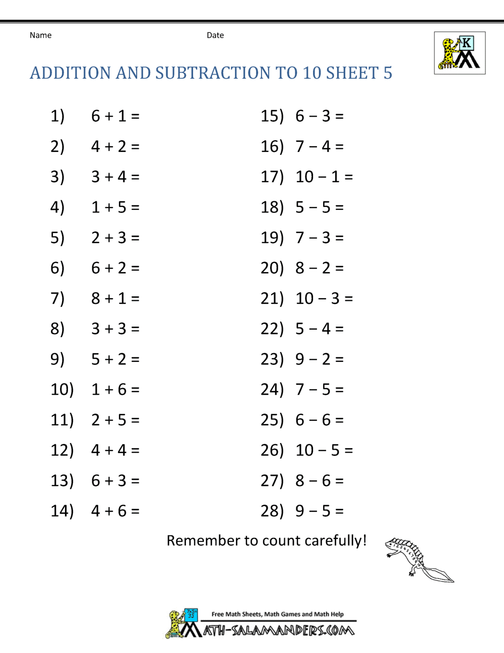 Math Worksheet For Kids Addition And Subtraction Space Black And White Mathematic Activity Page Stock Vector Image Art Alamy
