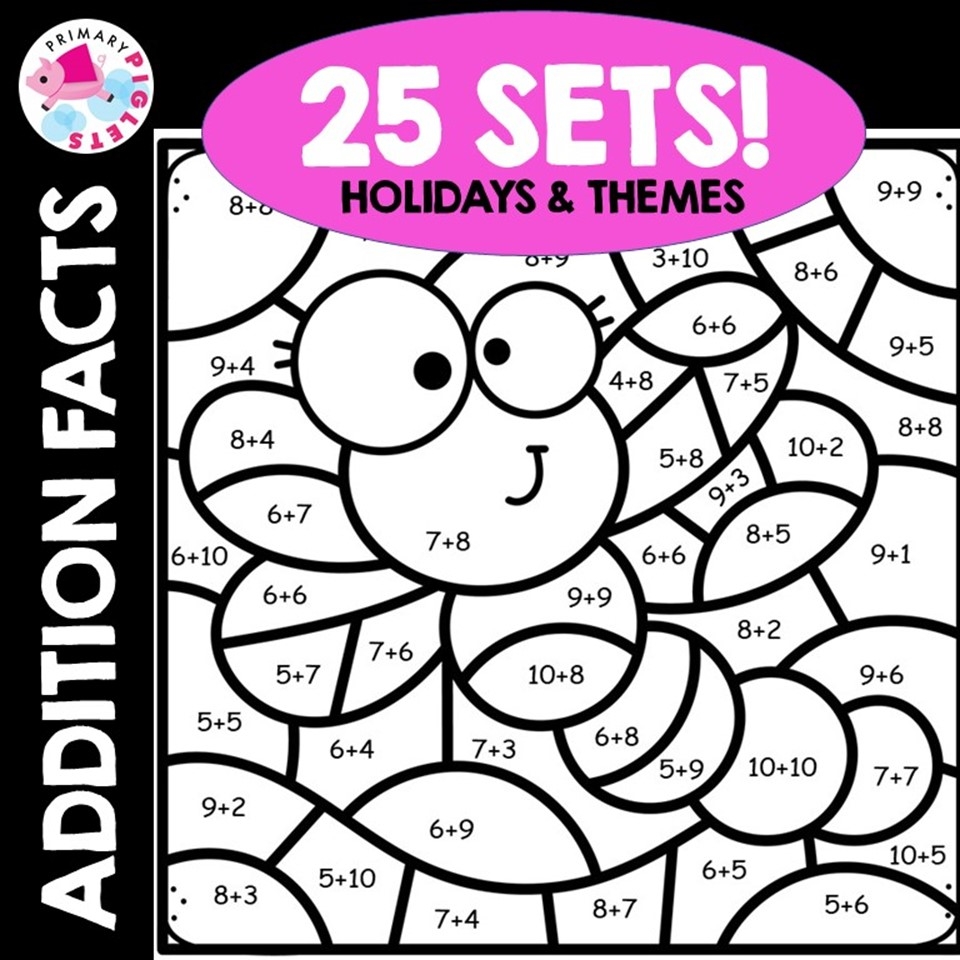 Math Coloring Pages Printable PDFs By K12mathworksheets