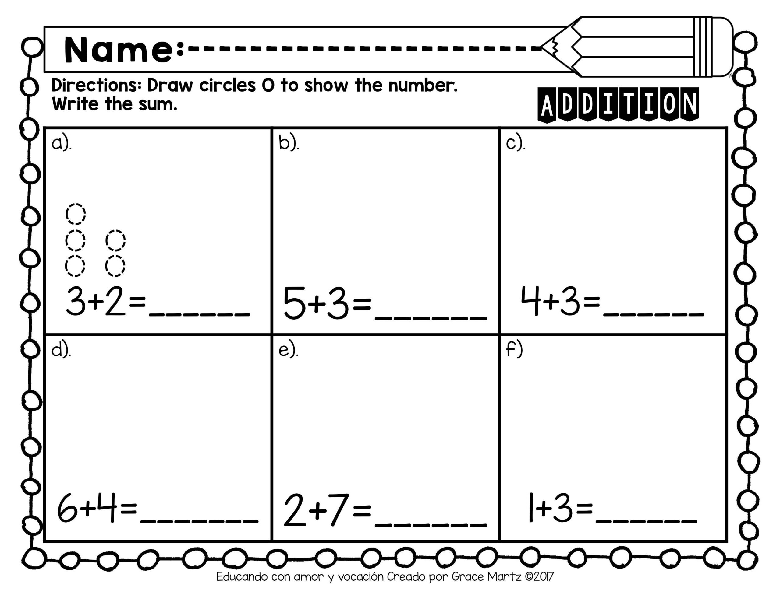 Addition Concepts To 10 By From Martz To Class TPT