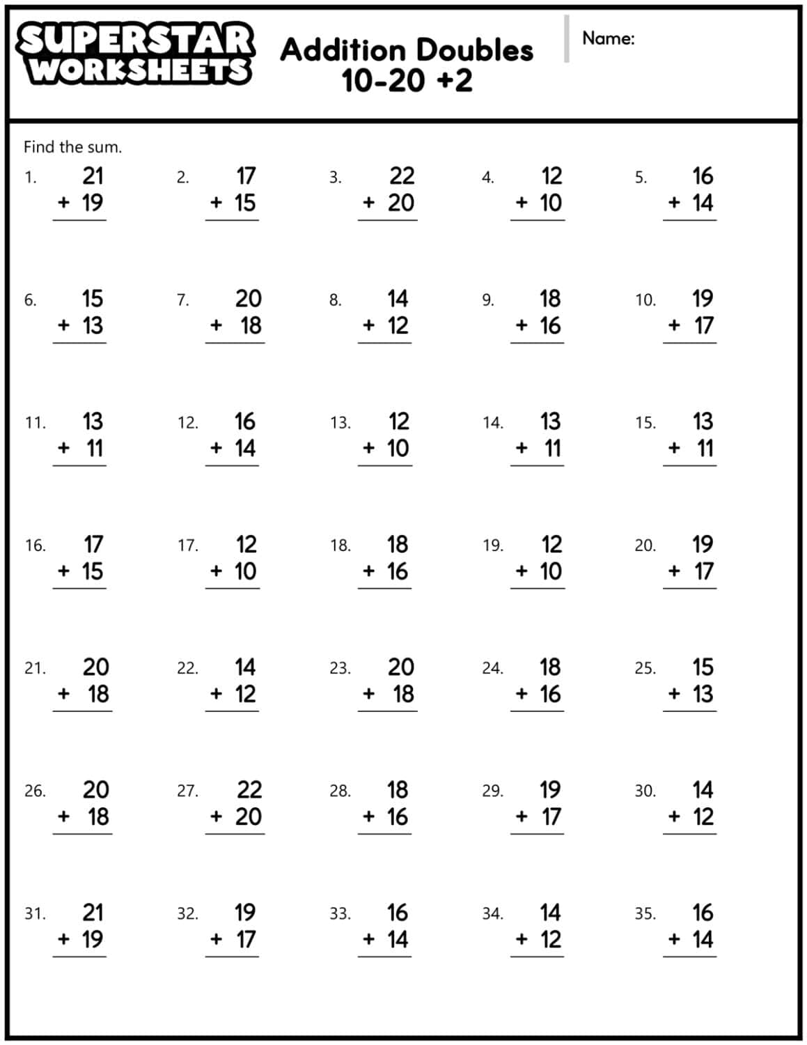Addition And Subtraction Fact Family Worksheet Free Printable Digital PDF
