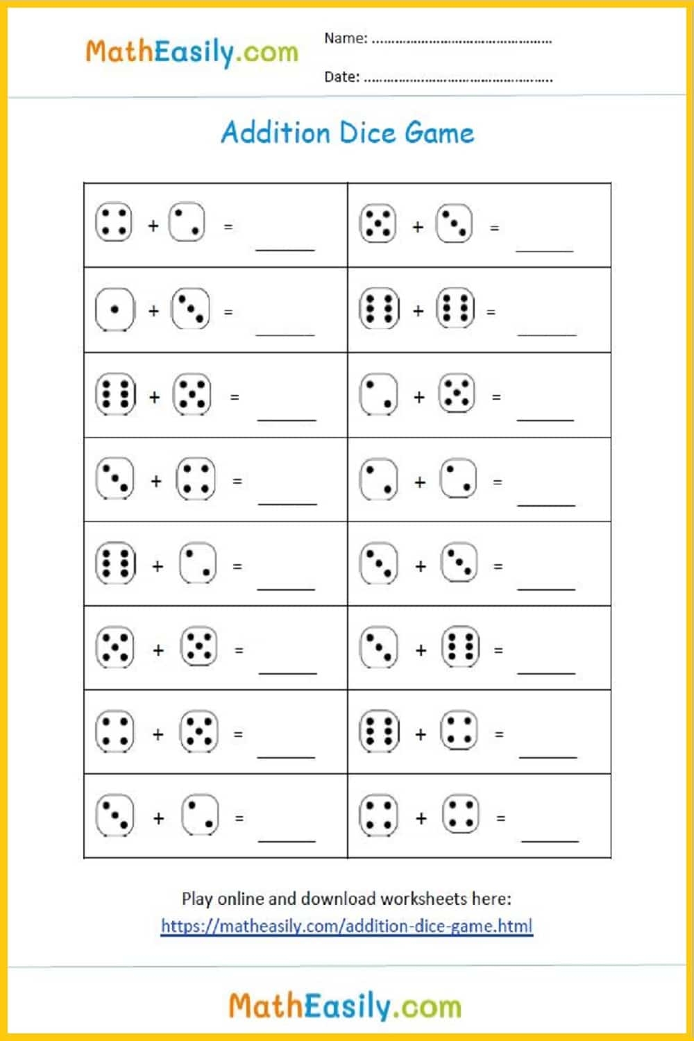 Free Addition Worksheet Games Download Free Addition Worksheet Games Png Images Free Worksheets On Clipart Library
