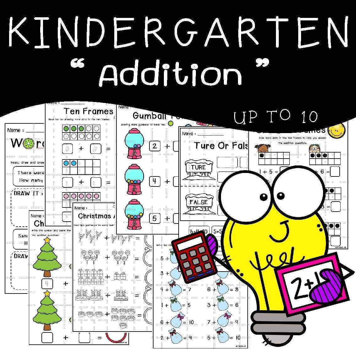 Addition Up To 10 Worksheet By KATTRIS TPT