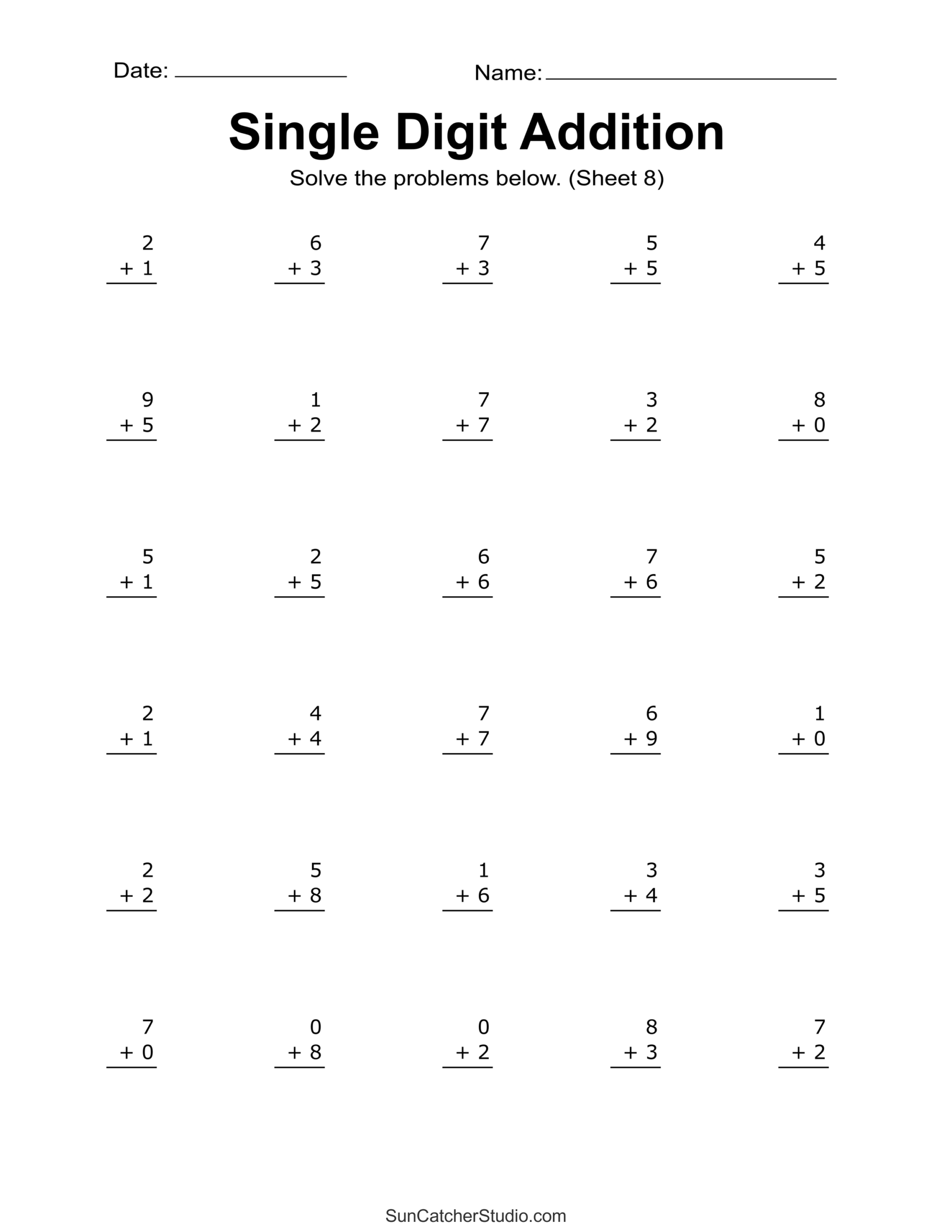 Addition Worksheets K12 Math Worksheets