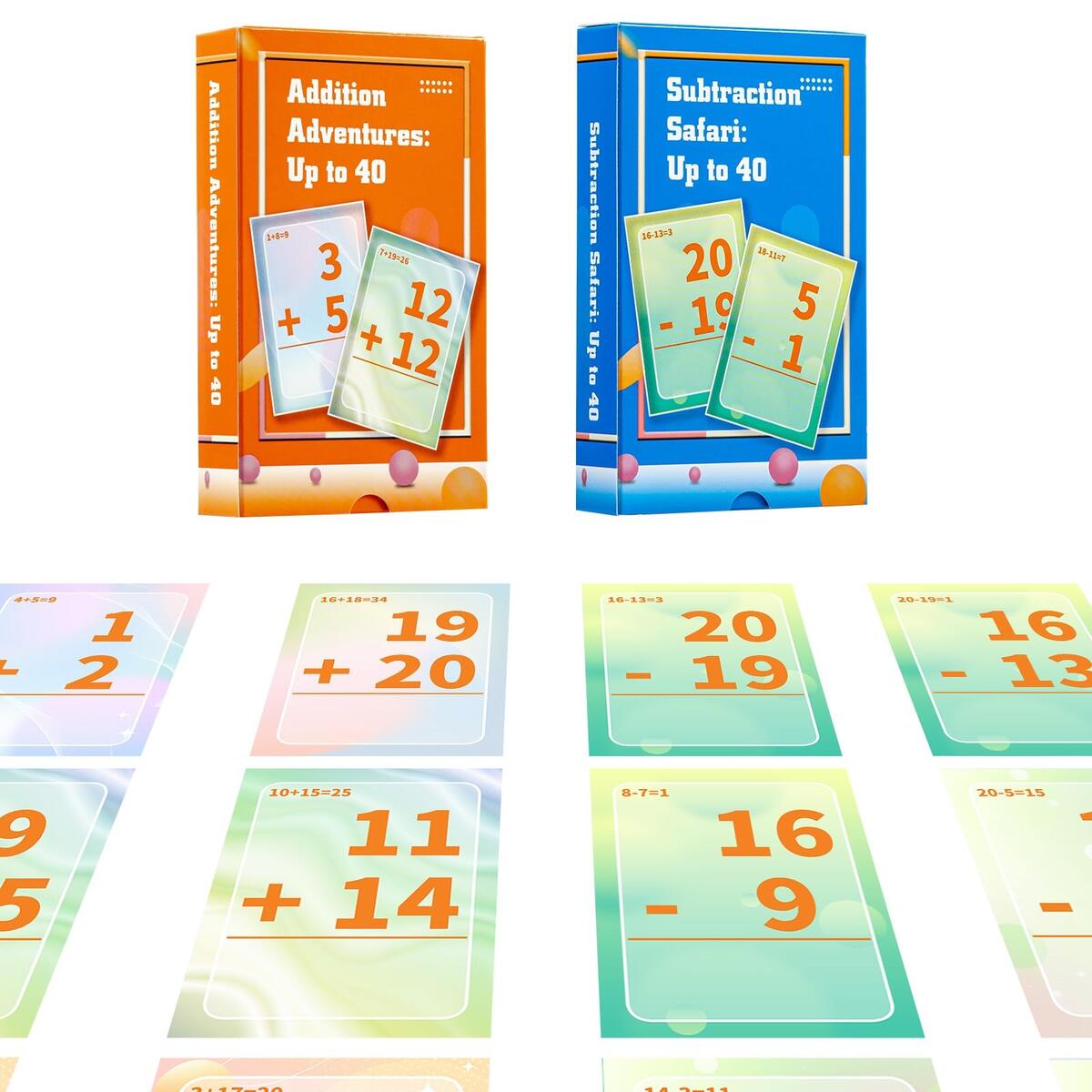 Amazon Alened Addition And Subtraction Flash Cards Math Facts Flashcards 1 20 Math Manipulatives Games For Kindergarten 1st 2nd 3rd 4th 5th 6th Grade Kids Ages 4 12 Toys Games