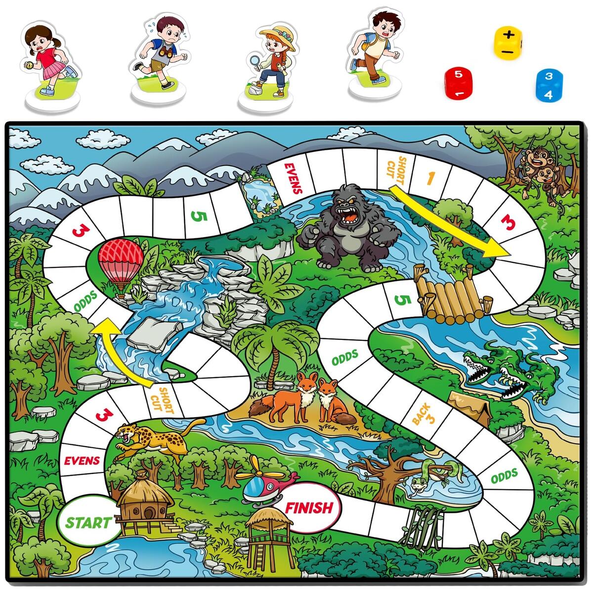 Amazon Broytain Math Games For Kids 5 7 Addition Subtraction Game Educational Learning Board Games For 1st Grade For Boys And Girls Ages 5 6 7 8 Classroom Travel Indoor Outdoor Dice Family Games