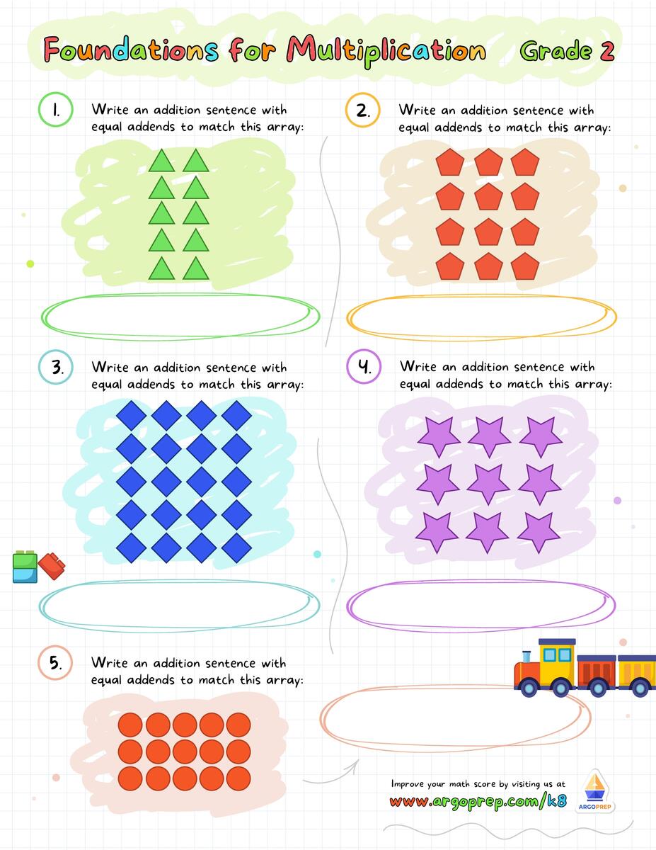 Arrays Worksheets 2nd Grade ArgoPrep