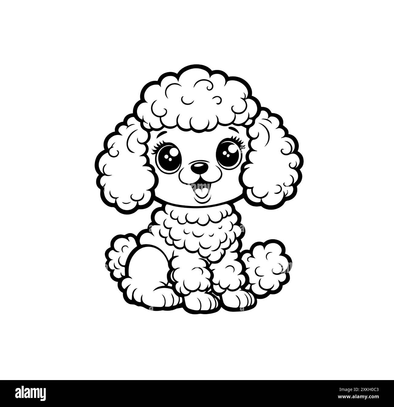 Baby Puppy Coloring Pages Black And White Stock Photos Images Alamy
