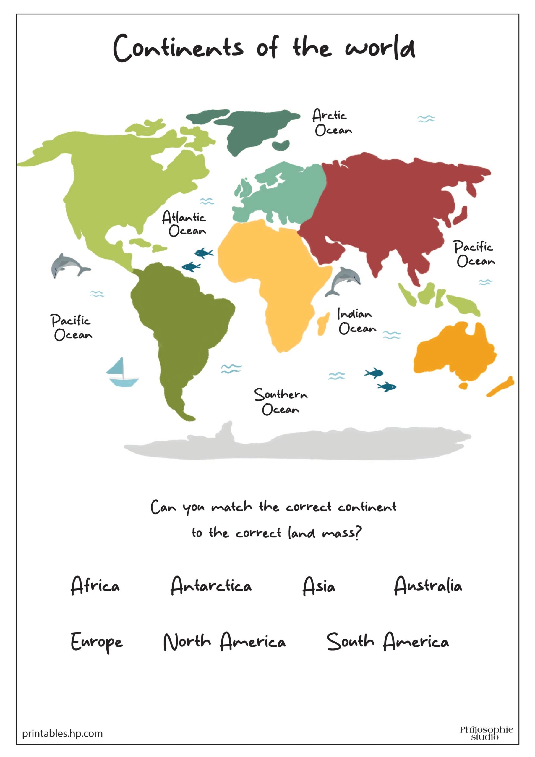 Free Continent Worksheets For Kids Fun Geography Printables