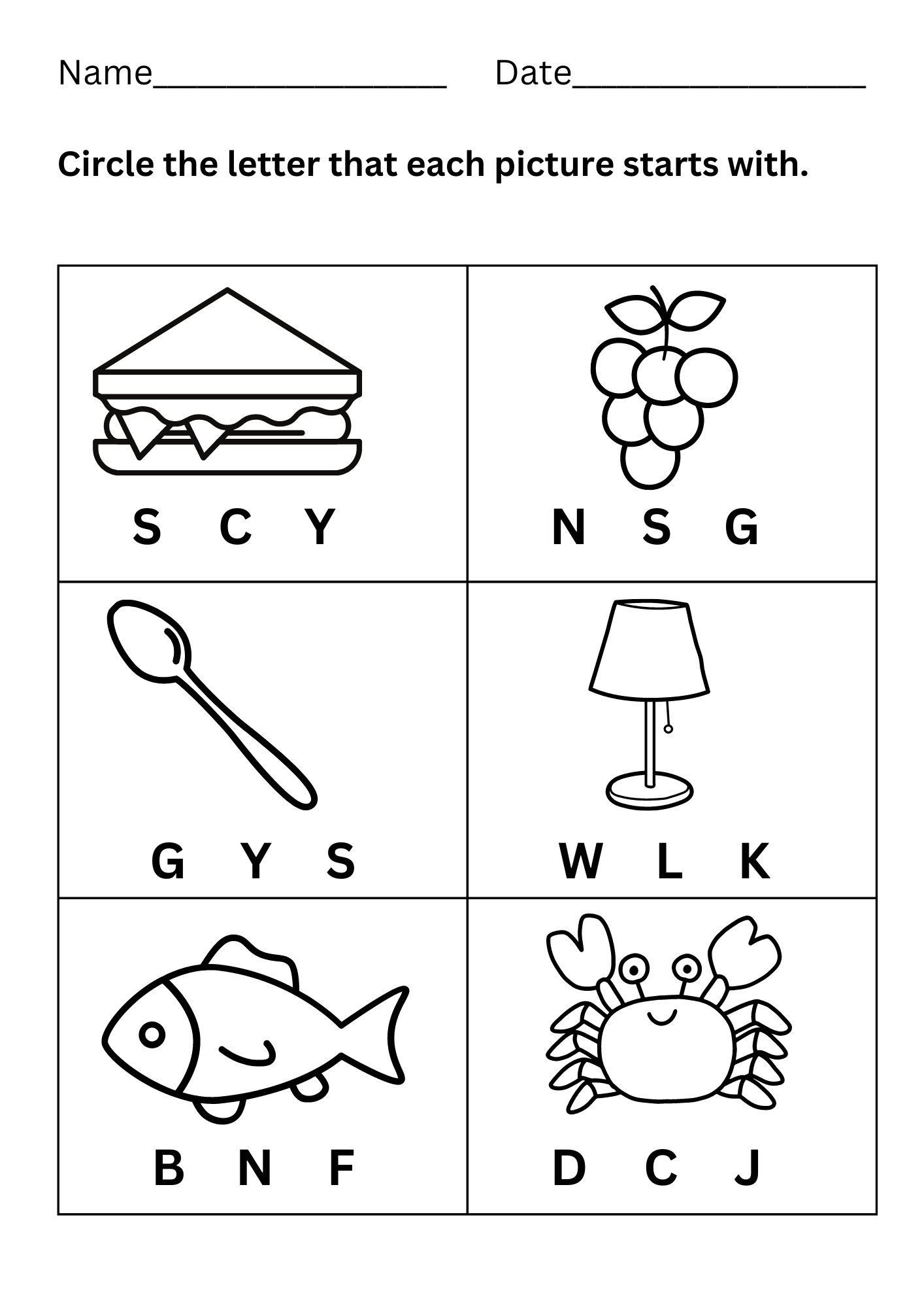 Beginning Sound Worksheets Printables For Kindergarten Beginning Sound Worksheets Printables For Kindergarten