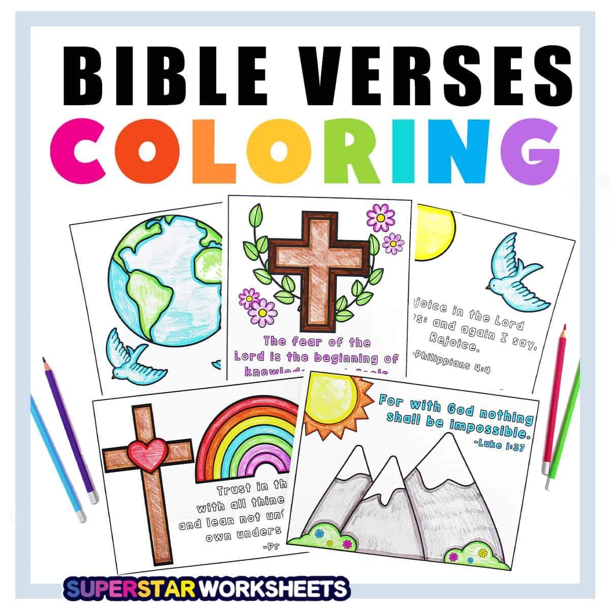 Bible Coloring Pages Free Printables Superstar Worksheets