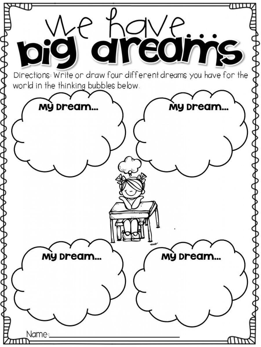 Big Dreams Activity LoveToTeach